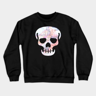 Skull Figure with Abstract Texture (eyeluscious) Crewneck Sweatshirt